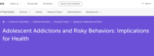 Adolescent Addictions and Risky Behaviors
