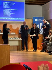 Académica Correspondiente de la Academia de Enfermería de Galicia